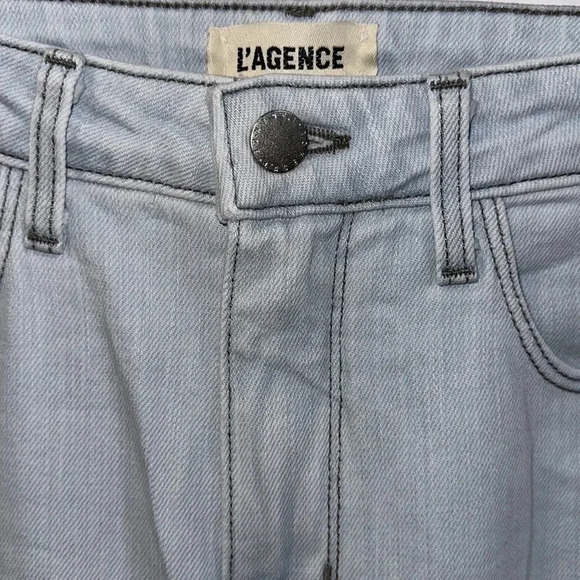 L'Agence High Line Skinny High Rise Fade Out Light Wash Jeans Size 29 - Picture 8 of 8